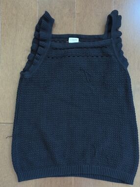 J CREW Knot Top Black Small